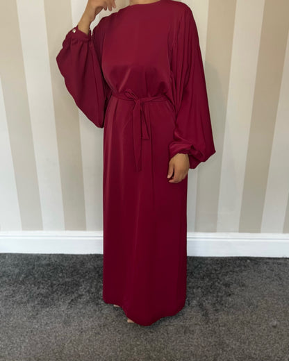 Balloon Sleeve Maxi Dress