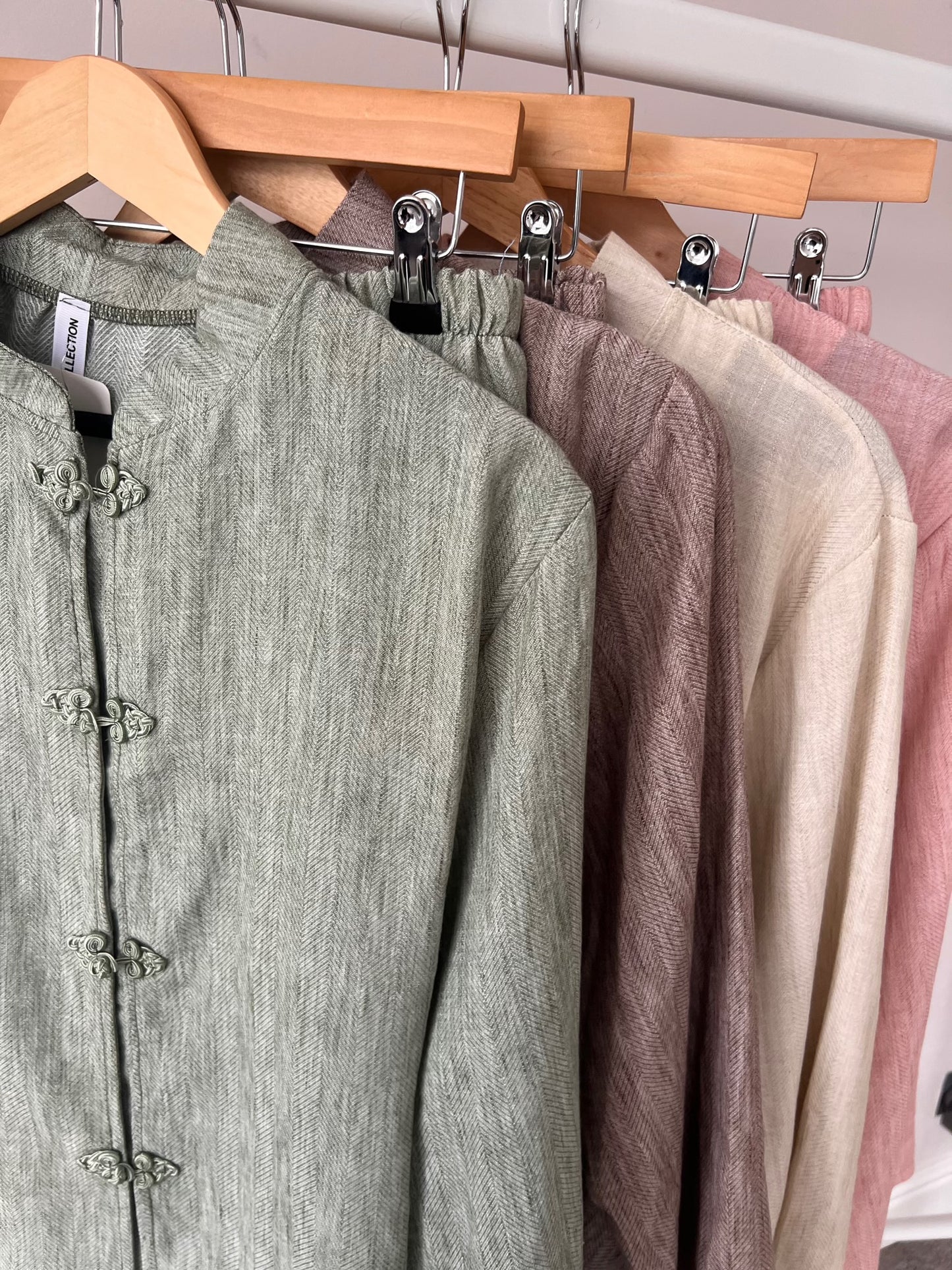 Yoko Linen Effect Co Ord with Adjustable Tie Belt