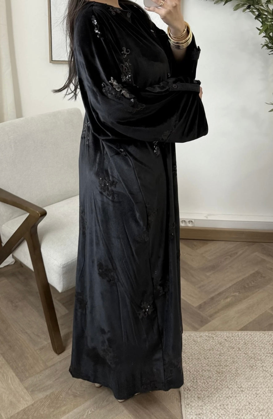 Velvet Sequin Oversized Dress