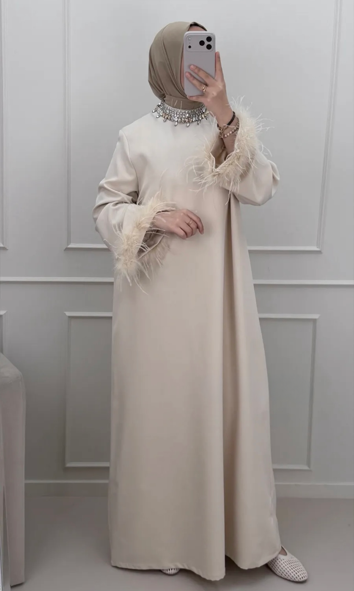 Nadia Feather Crystal Dress