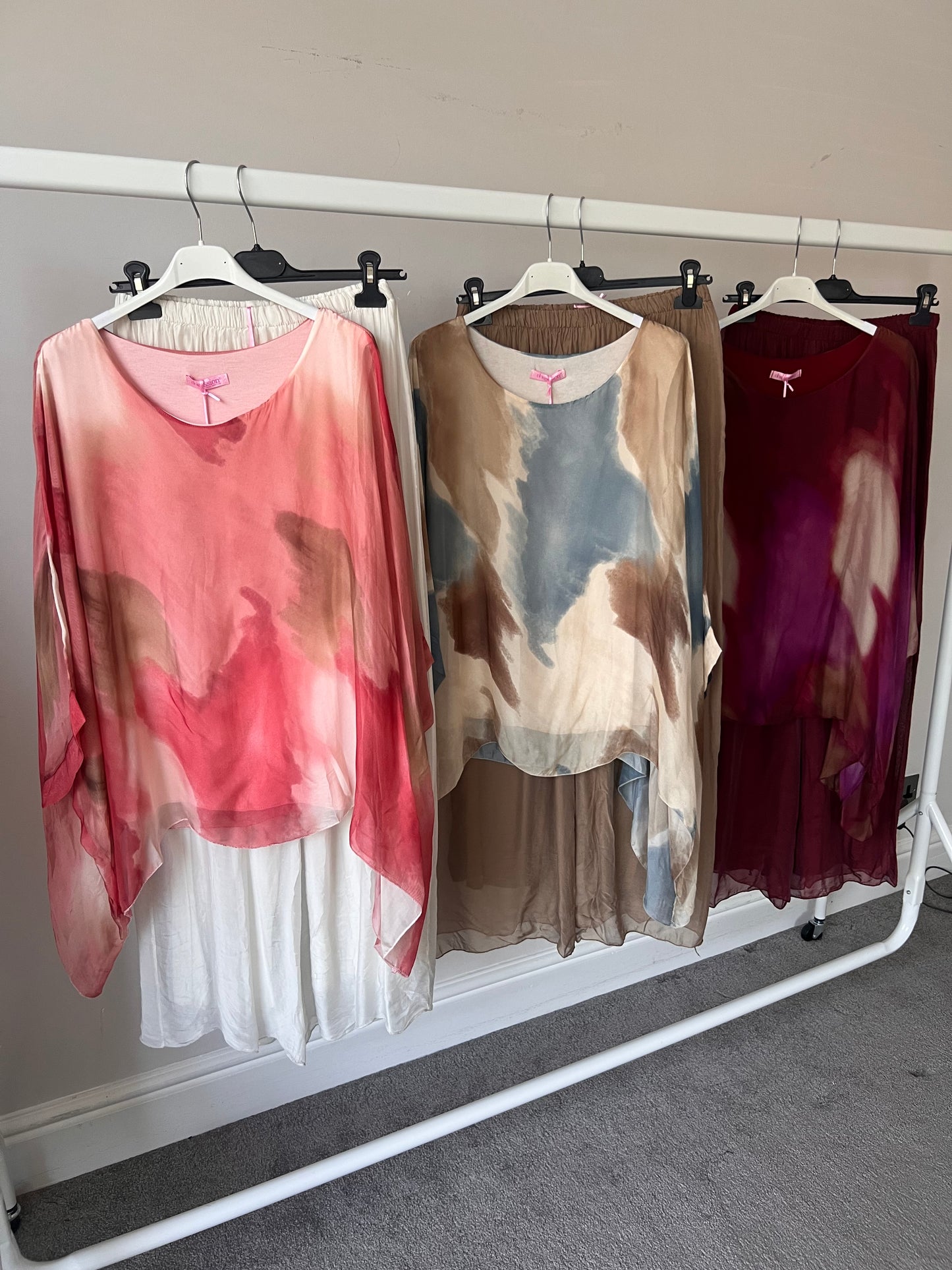 Luna Tie-Dye Chiffon-Silk Co Ord