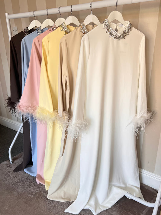 Nadia Feather Crystal Dress