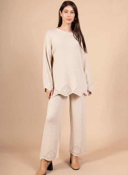 Scallop Knit Co Ord