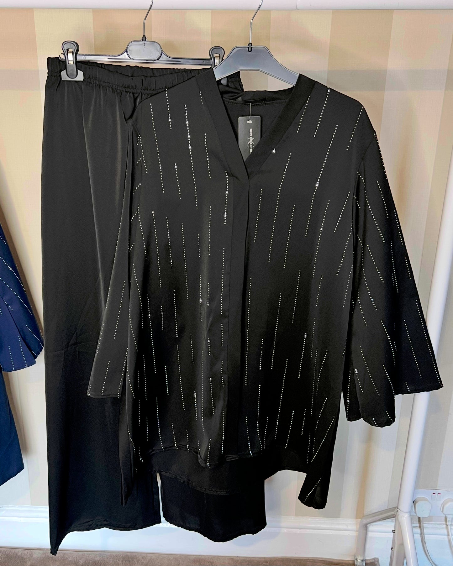 Diamanté V Neck Co Ord