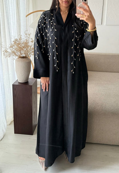 Premium Crystal Tear Drop Abaya