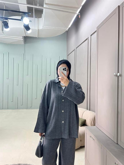 Premium Knit Cardigan Coord