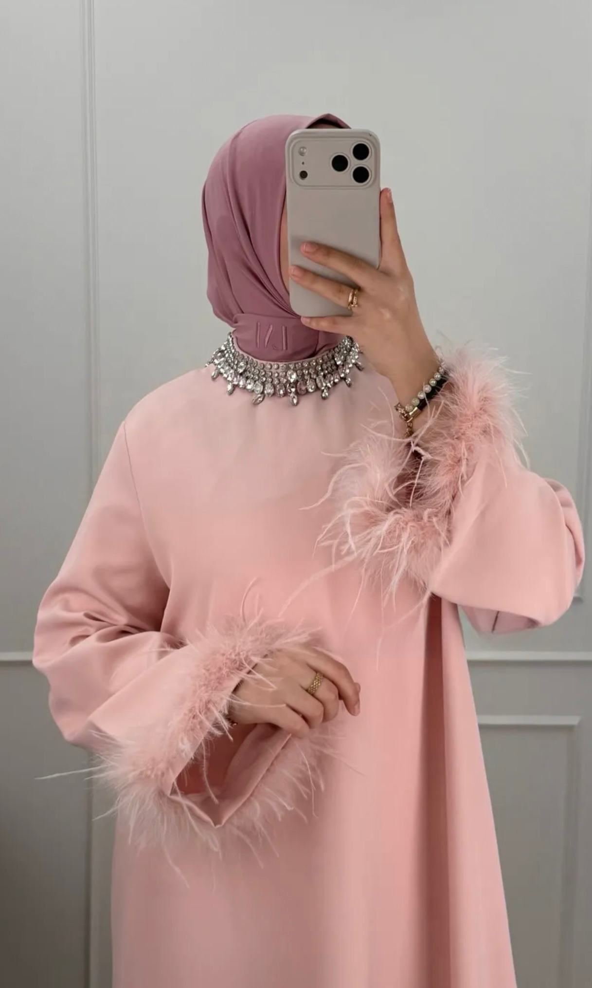 Nadia Feather Crystal Dress