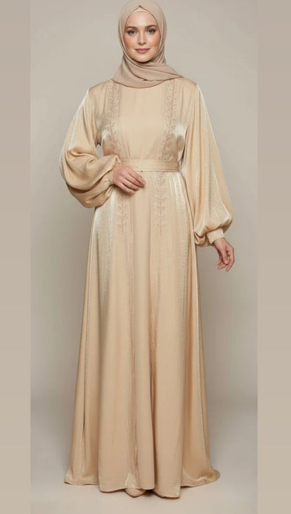 Rotana Beaded Abaya, Slip & Hijab Set