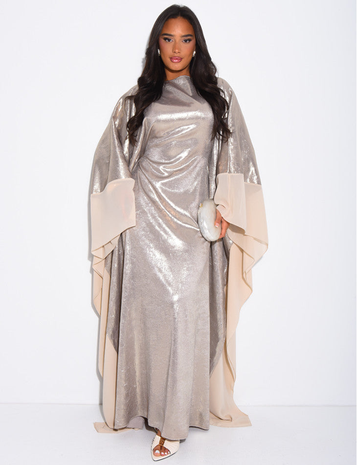 Dana Shimmer Inner Tie Belt Kaftan
