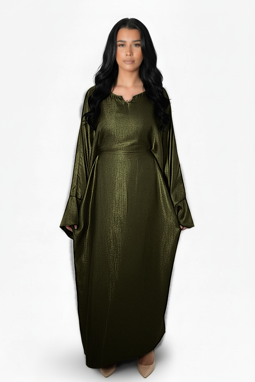 Rania Two Tone Inner Tie Belt Dress