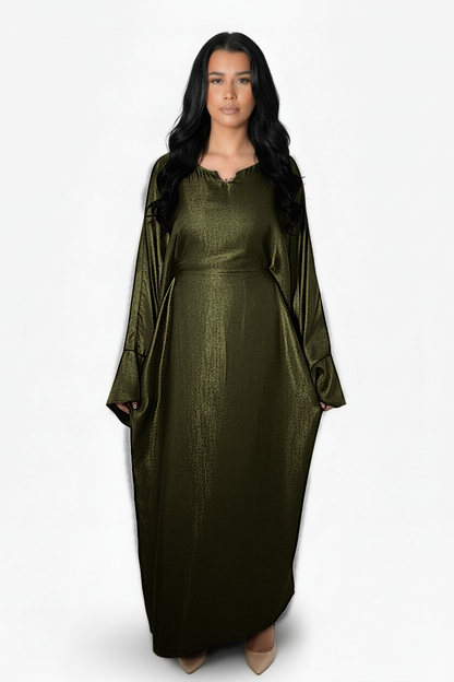 Rania Two Tone Inner Tie Belt Dress