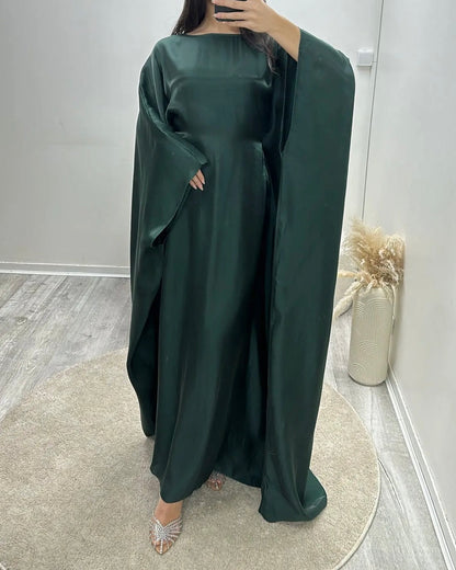 Iridescent Shimmer Kaftan with tie belt