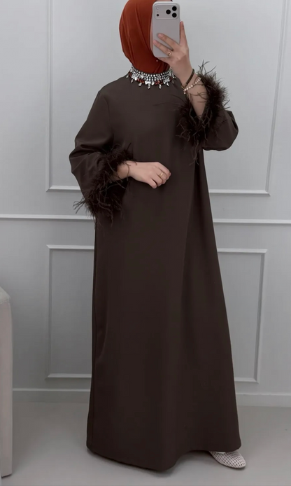 Nadia Feather Crystal Dress