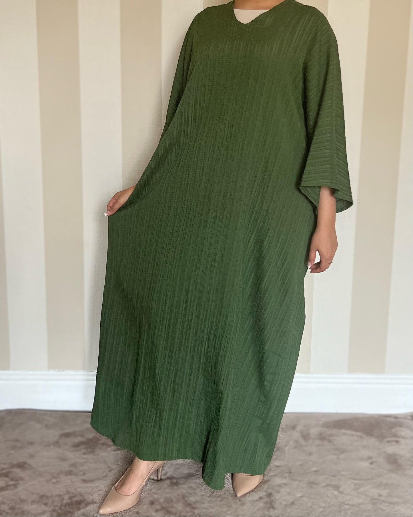 Textured Kaftan Dress