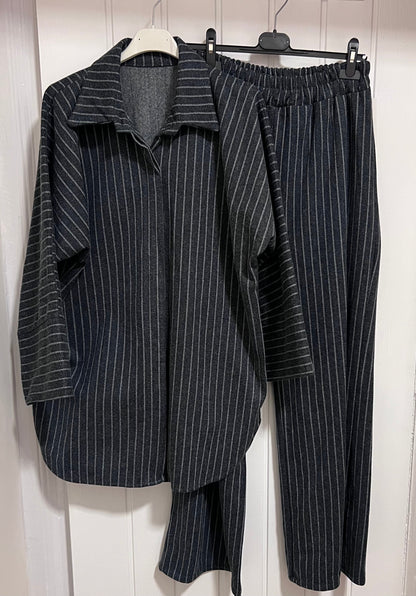 Warm Pinstripe Co Ord