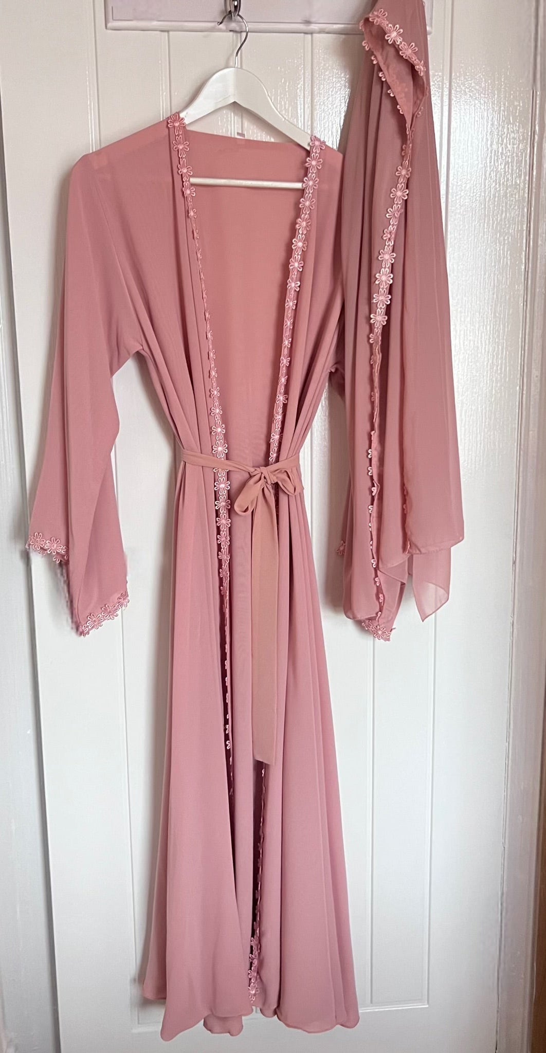 Daisy Chiffon Open Abaya