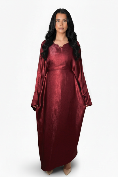 Rania Two Tone Inner Tie Belt Dress