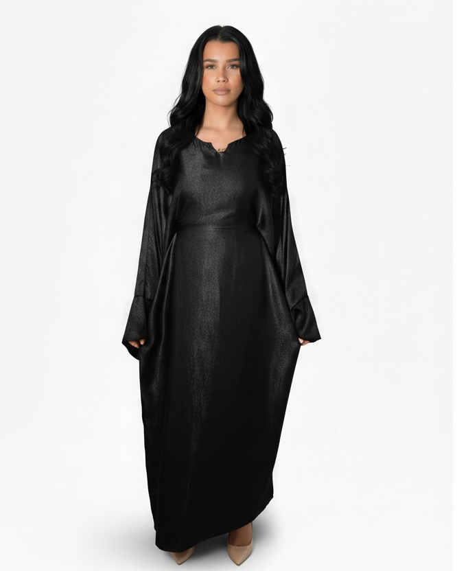 Rania Two Tone Inner Tie Belt Dress
