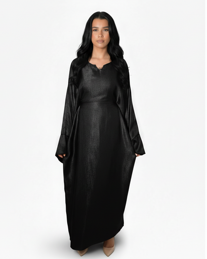 Rania Two Tone Inner Tie Belt Dress