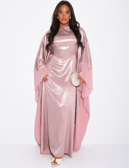 Dana Shimmer Inner Tie Belt Kaftan
