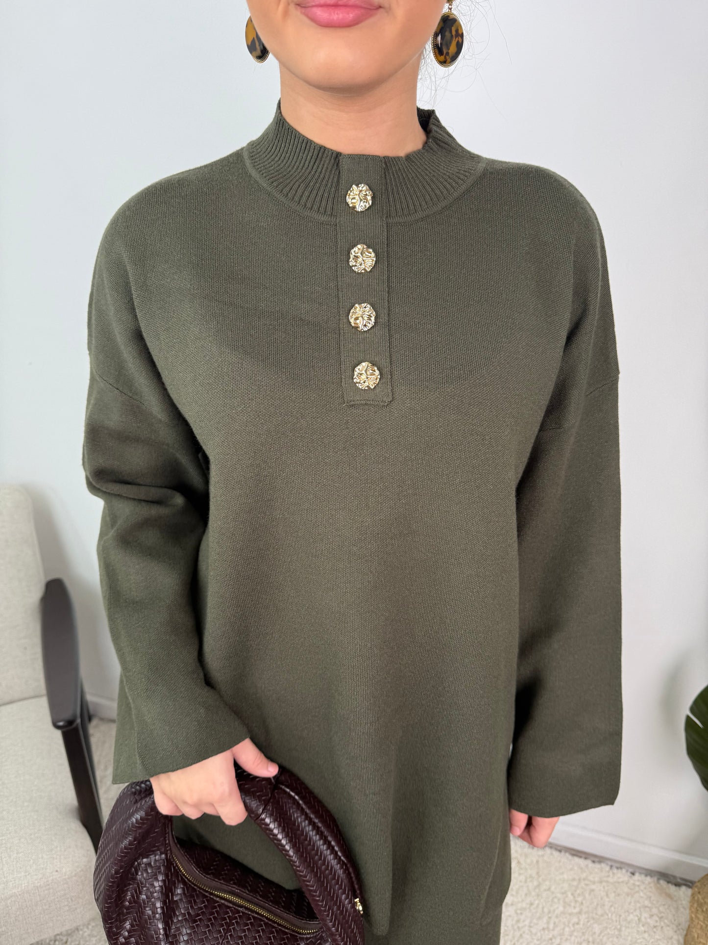 Lara Button Knit Co Ord