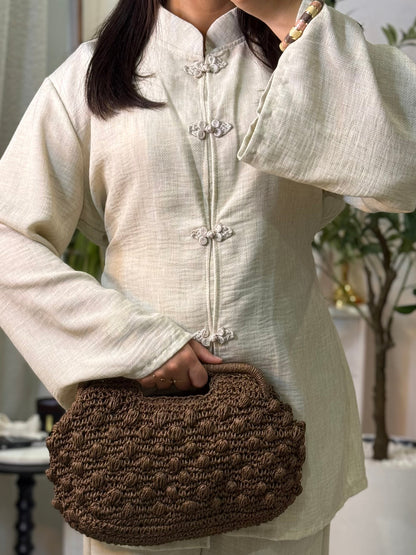Yoko Linen Effect Co Ord with Adjustable Tie Belt