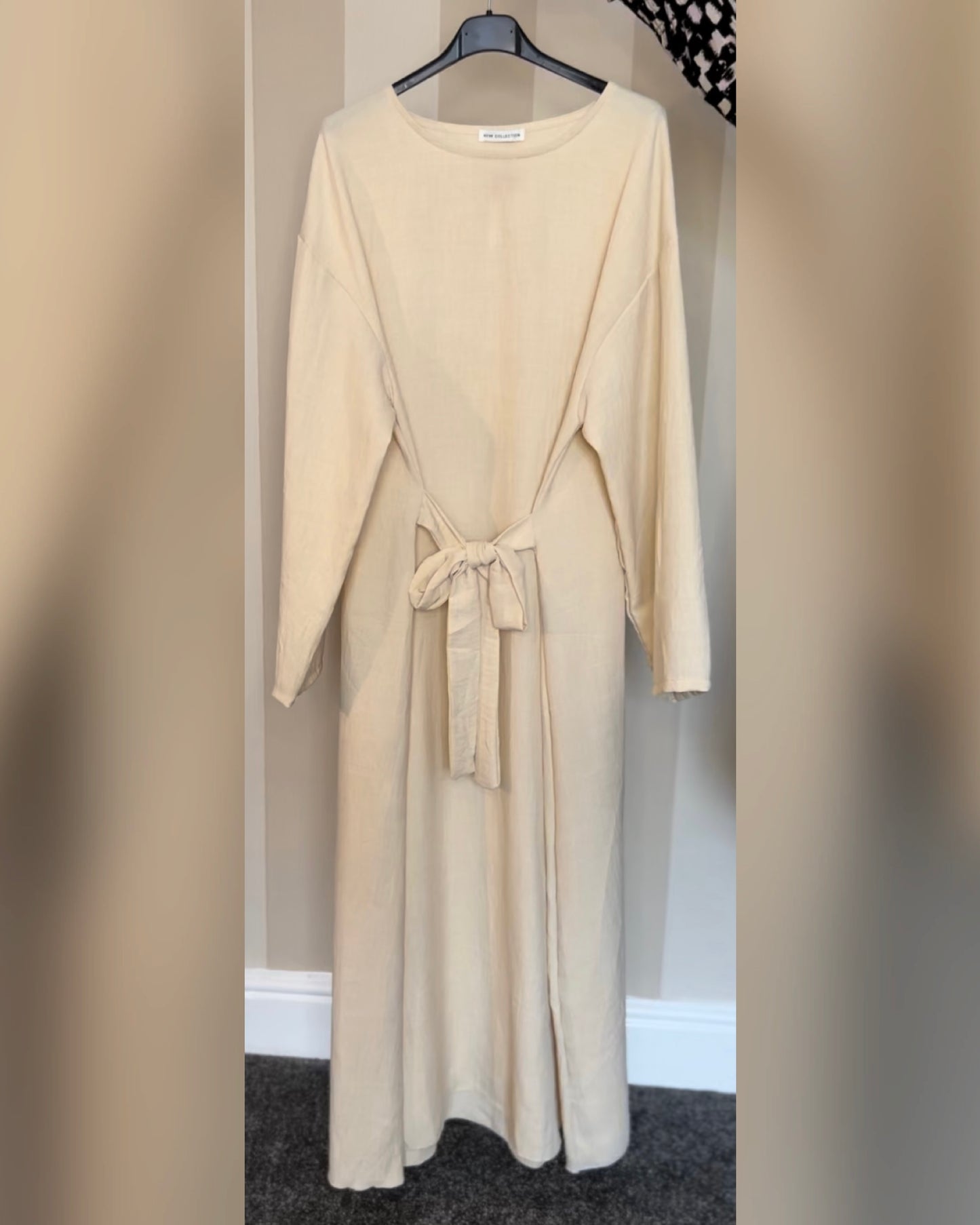 Linen Knot Kimono Dress