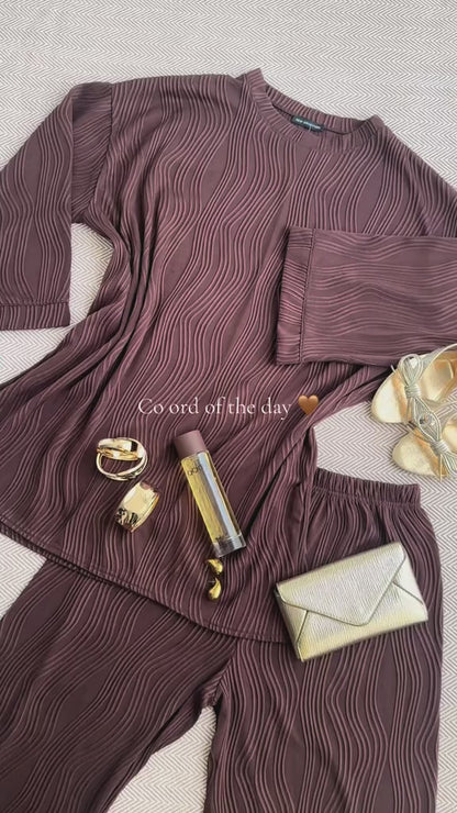Wave Textured Co Ord